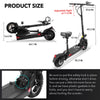 Y7-S 57 Miles Long-Range Electric Scooter - Black