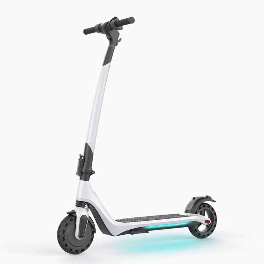 MX-A3 Eco 21.7 Miles 36V Single-Wheel Drive Extended-Range Electric Scooter - White