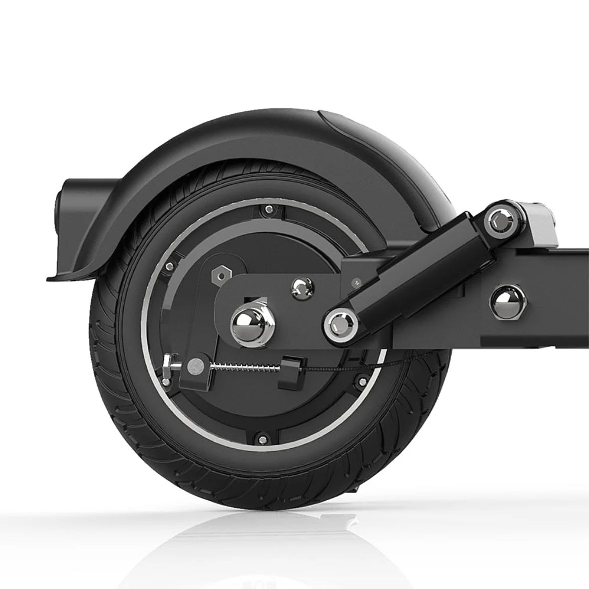 F8-S Front-Rear solid tire 57 Miles Long-Range Electric Scooter - Black , Top Speed 28mph