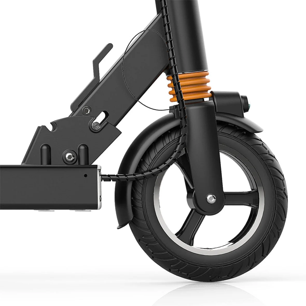 F8-S Front-Rear solid tire 57 Miles Long-Range Electric Scooter - Black , Top Speed 28mph