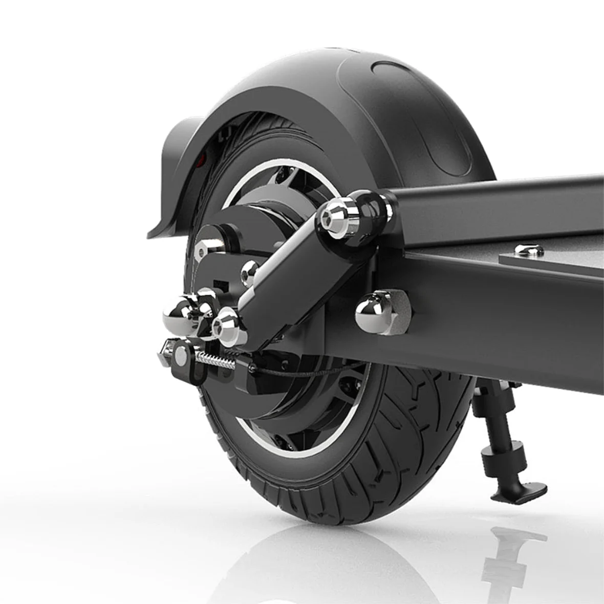 F8-S Front-Rear solid tire 57 Miles Long-Range Electric Scooter - Black , Top Speed 28mph