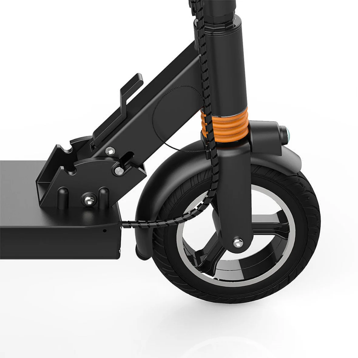 F8-S Front-Rear solid tire 57 Miles Long-Range Electric Scooter - Black , Top Speed 28mph