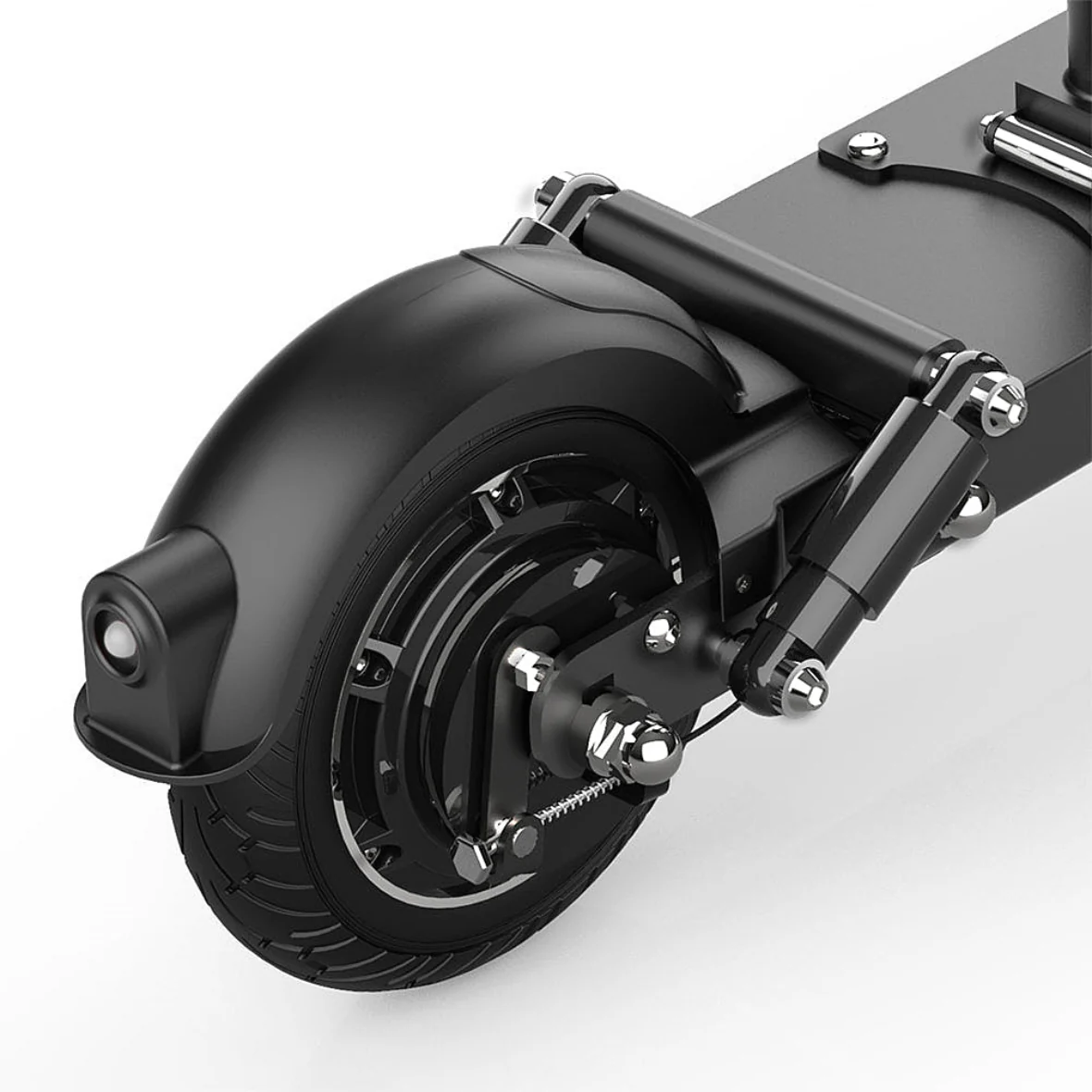 F8-S Front-Rear solid tire 57 Miles Long-Range Electric Scooter - Black , Top Speed 28mph