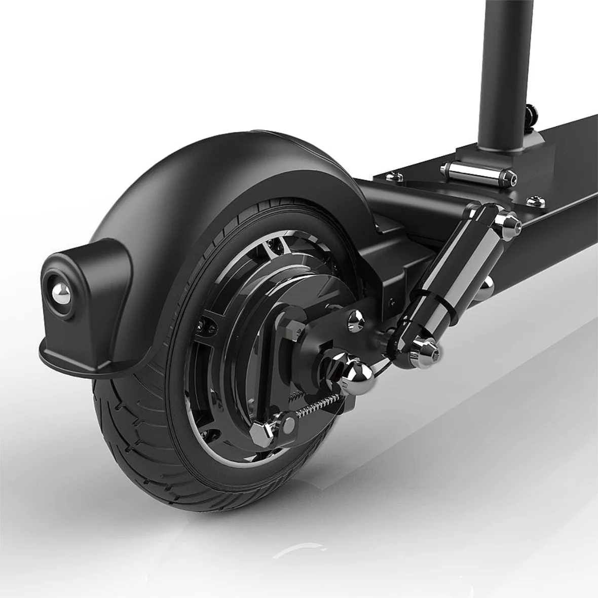 F8-S Front-Rear solid tire 57 Miles Long-Range Electric Scooter - Black , Top Speed 28mph