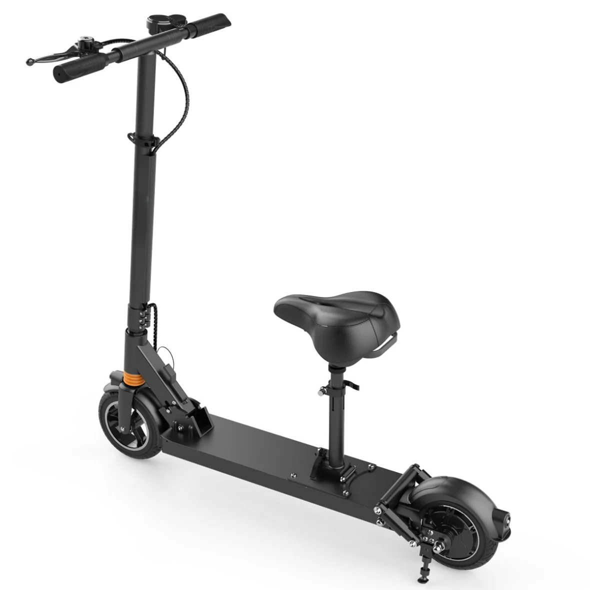 F8-S Front-Rear solid tire 57 Miles Long-Range Electric Scooter - Black , Top Speed 28mph