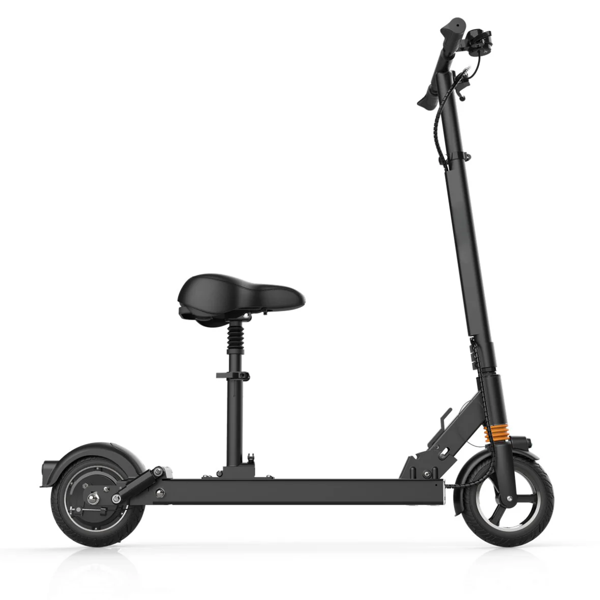 F8-S Front-Rear solid tire 57 Miles Long-Range Electric Scooter - Black , Top Speed 28mph