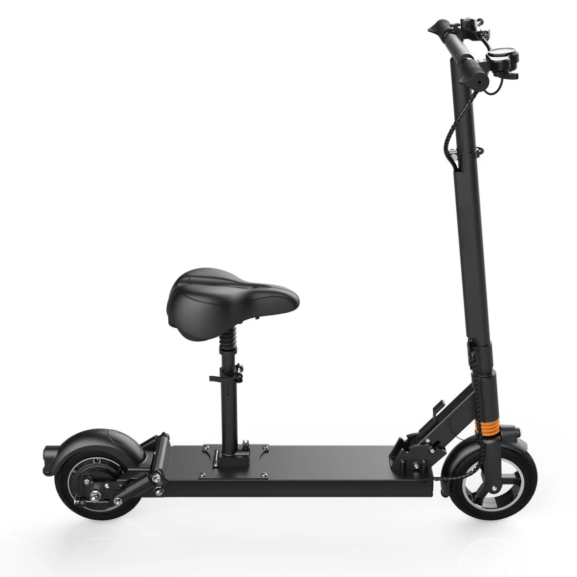 F8-S Front-Rear solid tire 57 Miles Long-Range Electric Scooter - Black , Top Speed 28mph