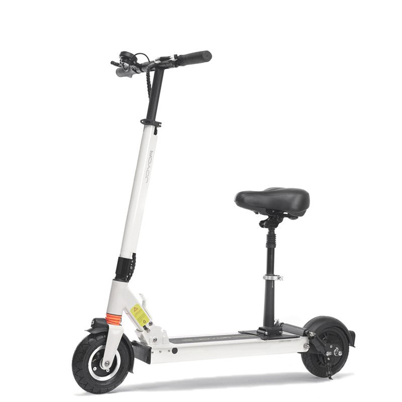 F6S 36.9 Miles Long-Range Electric Scooter - White , Top Speed 28mph-Joyor Scooters-Joyor Scooters-18000mAh 48v / 34.2-37.3 Miles Range-1-Year Standard Protection Plan-UPS or Fedex 4-7 Days / No Tax-Joyor Scooters