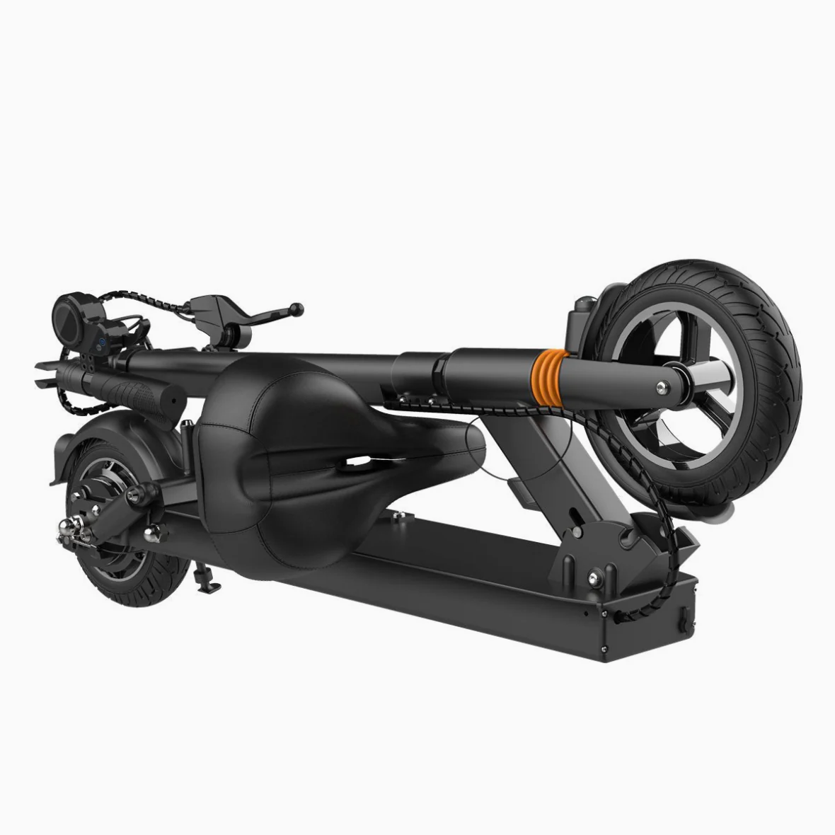 MX-F7M 47.8 Miles 500W 48V Long-Range Electric Scooter - Black, Top Speed 27.9mph