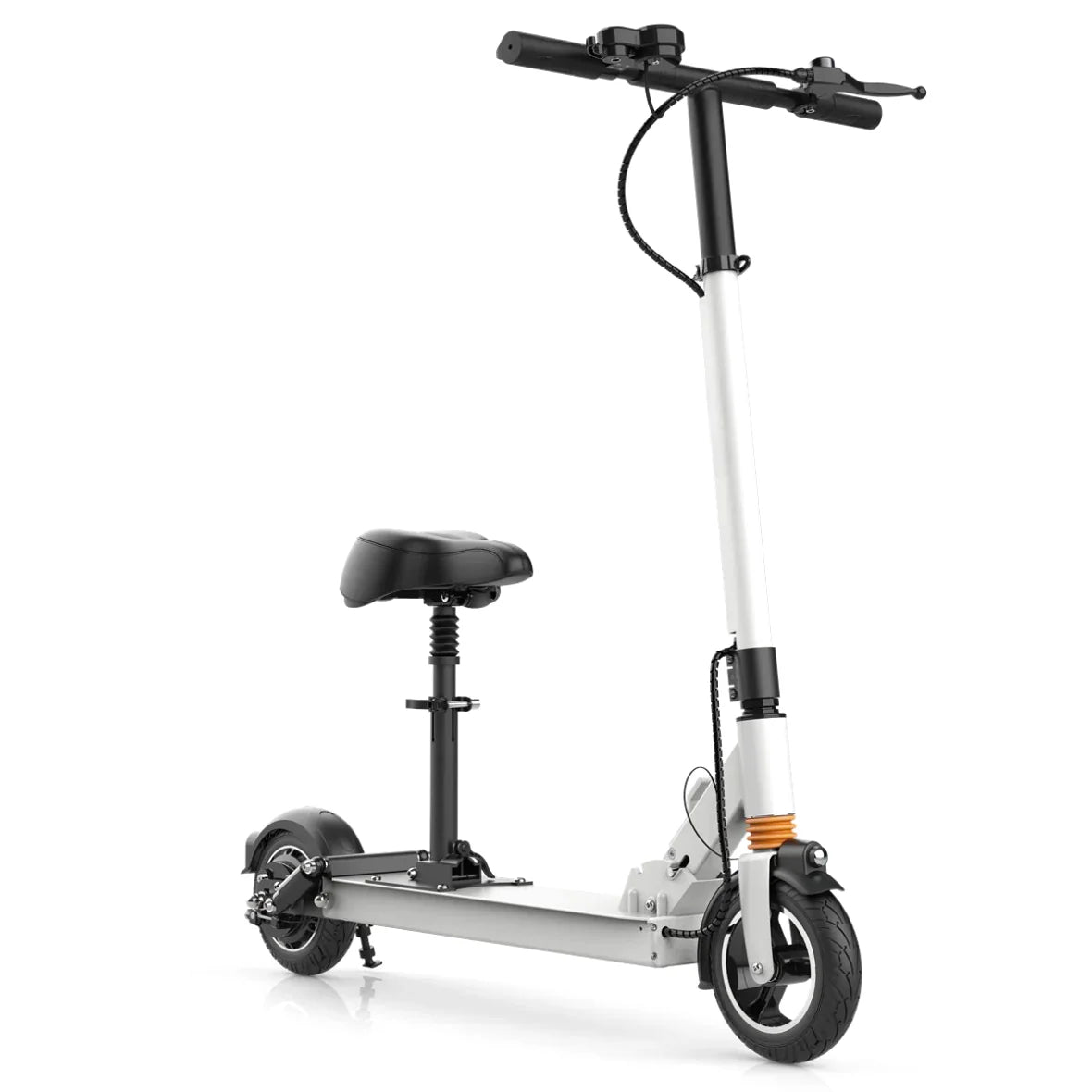 MX-F7S 47.8 Miles 48V 24Ah 1152Wh 500W Single-Wheel Drive Long-Range Electric Scooter - White