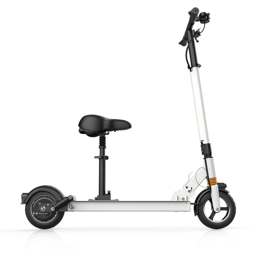 MX-F7S 47.8 Miles 500W 48V Long-Range Electric Scooter - White, Top Speed 27.9mph