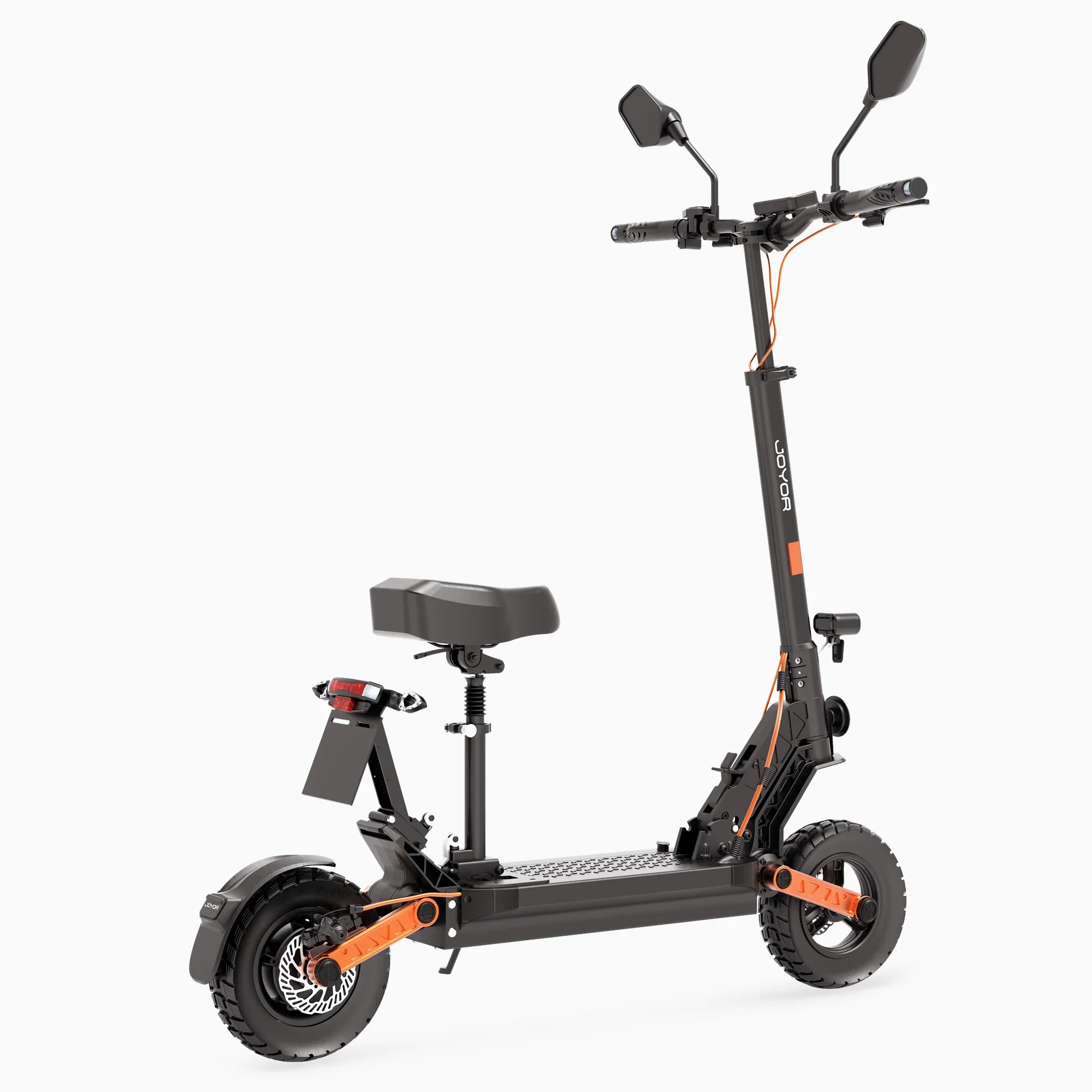 MX-S10S 49.9 Miles 60V 18Ah 1080Wh 2000W Dual-Wheel Drive Long-Range Electric Scooter - Black