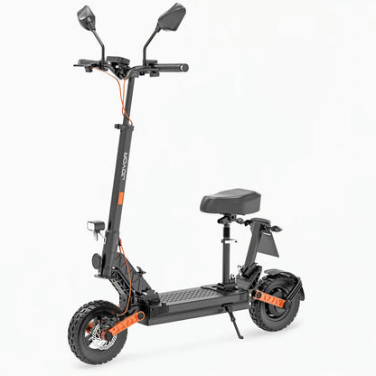 MX-S10S 49.9 Miles 60V 18Ah 1080Wh 2000W Dual-Wheel Drive Long-Range Electric Scooter - Black