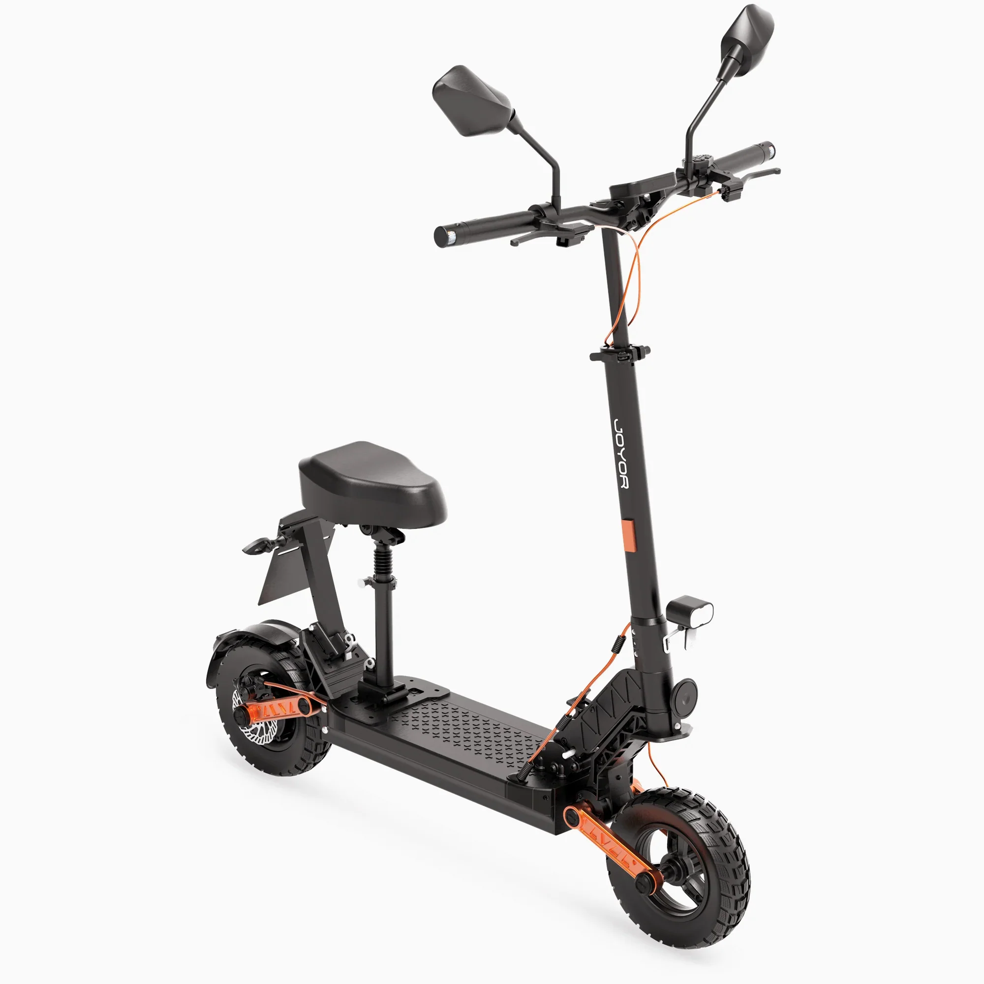 MX-S8S 49.9 Miles 48V 26Ah 1248Wh 1600W Dual-Wheel Drive Long-Range Electric Scooter - Black