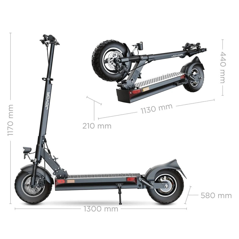 MX-Y7M 47.8 Miles 48V Long-Range Electric Scooter - Black, Top Speed 29.9mph