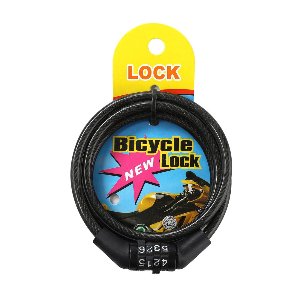 Coiled Secure Resettable Combination Bike Cable Lock