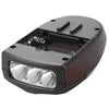 Bicycle Front Light with Horn Bell - Black